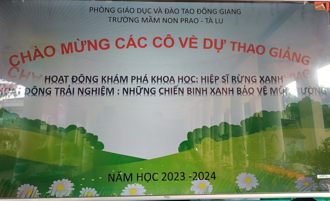 THAO GIẢNG CHUYÊN ĐỀ BẢO VỆ MÔI TRƯỜNG